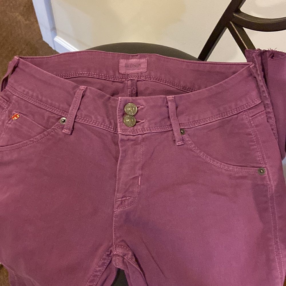 Hudson skinny jeans purple